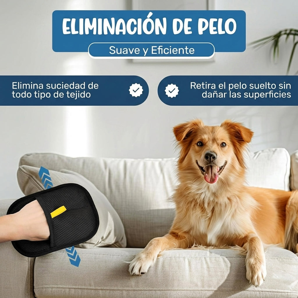 Guante Vortex Pro Atrapa Pelos para Hogar